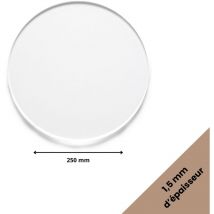 Rond Verre Acrylique Transparent. Rond en Verre Acrylique. Plaque Ronde Acrylique Transparente. Disque Plastique Acrylique. Cercle Acrylique
