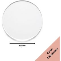 Rond Verre Acrylique Transparent. Rond en Verre Acrylique. Plaque Ronde Acrylique Transparente. Disque Plastique Acrylique. Cercle Acrylique