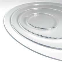 Rond Verre Acrylique Transparent. Rond en Verre Acrylique. Plaque Ronde Acrylique Transparente. Disque Plastique Acrylique. Cercle Acrylique