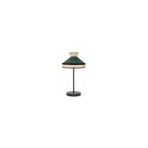 Lampe à Poser Fabrizio 1xe14 Naturel/Vert Bouteille 45x20x20 Cm