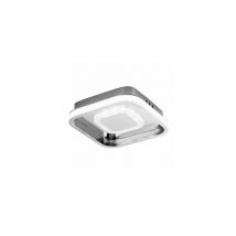 Senko - Plafonnier 24w 3000-4000-6000k Elma Chrome 5.5x21x21 Cm 2280 Lm avec mémoire de couleur de lumière