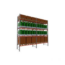 Matisère - Rack à palettes 4 niveaux - Module de départ - Longueur 2700mm - RAYPAL/L/4N/7527/D
