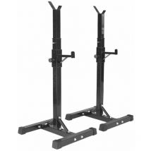 Rack à squat,Pull up Fitness bar Squat Rack Haloyo Barre de traction ajustable,barre fixe,Developper couché,noir
