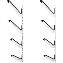 Rack quadruple mural Support Rangement 4 planches Surf Snowboard Wakeboard Skateboard Stockage