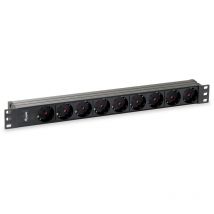 Equip - 333282 unit de distribution de power (pdu) 9 ac outlets 1U Black