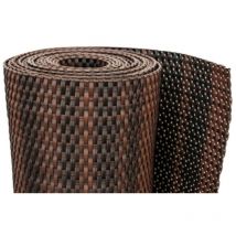 Rattan Art - Rack tressé (marron et noir) 90x300 cm