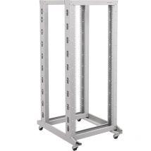 Rackmatic - Armario rack 19'' abierto 29U 600x1000x1400mm blanco Open2 MobiRack de