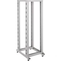 Rackmatic - Armoire rack 19'' ouverte 38U 600x600x1820mm blanc Open2 MobiRack by