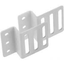 RackMatic - Kit montaje de regleta rack 19” de fijación vertical en armario de transporte blanco