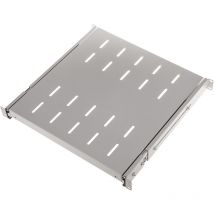 Rackmatic - Plateau télescopique réglable pour armoire rack 1U 19' et profondeur blanche 450 mm