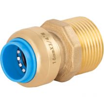 Conector automático universal Tout Push 16 macho (3/4)