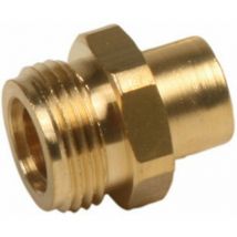 Conexión de 1 pieza para gas butano/propano para soldar, Macho x Diam.10 mm Gazinox Gazinox