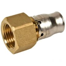 Racor tectite sin herramientas, 26 mm multicapa clip-on, 26x34 hembra fijo