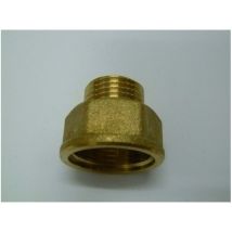 Racor reducido de latón pulido 3/8" - 1/2" – Conexión segura para fontanería