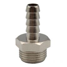 Faher - racor macho con espiga 3/8 bspp-d-8 , Racord macho con espiga 3/8 bspp Diseñado para aplicaciones neumáticas Ideal para usar con compresores