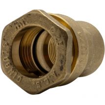 Conector recto hembra de latón d25 3-4