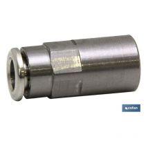 Cofan - recto hembra tea t-6 r-1/8 , Recto Hembra Cilíndrico tea Alimentario en Latón
