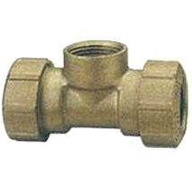 Raccordo vx a t femmina per tubo polietilene art.035 - f 1/2 x ø mm.20