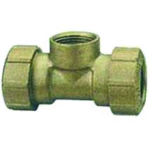 Raccordo vx a t femmina per tubo polietilene art.035 - f 11/4 x ø mm.40