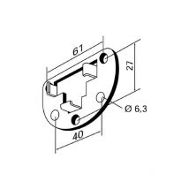 Rademacher - 4022 ROULEMENT à vis pour moteur tubulaire 4000