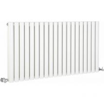 Revive - Radiador de Diseño Horizontal (Panel Doble) 635mm x 1180mm en Blanco - Hudson Reed