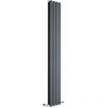 Hudson Reed Rombo - Radiador de Diseño Vertical Doble 1780mm x 280mm en Antracita