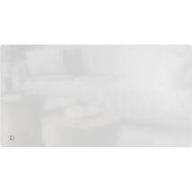 Bestherm - Radiador eléctrico fijo de inercia seca con cerámica y fachada de vidrio 2000W iris horizontal blanco