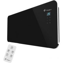 Radiatore Elettrico Murale in Vetro Sorimo Sannover 1000 w Nero