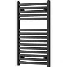 Radiador secatoallas eléctrico 384W 80x50x5.4cm, Negro