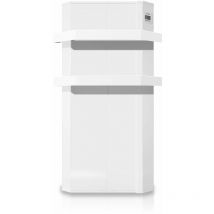 HJM - enya 750 Radiador secatoallas eléctrico 750W sin obras blanco 12.5 x 46 x 76 cm bajo consumo: programable por horas, días, - blanco