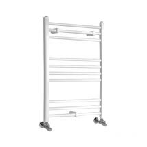 Ive - Radiador Toallero Plano Moderno 800mm x 600mm en Blanco - Hudson Reed