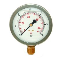 Ferrari Srl - Glyzerinbad-Radialmanometer Ø100 - Edelstahl