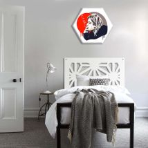 Radiant - Pannello In Pvc Traforato - Parasole - Colore: Bianco - Misura: 98x98 Cm