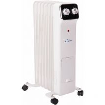 Purline - Radiateur d'huile blanc avec réservoir d'humidification