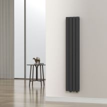 [neu.haus] - Radiateur à panneaux double Nore 1006 w acier 160 x 30 cm noir