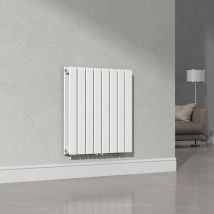 [neu.haus] - Radiateur à panneaux double Nore 809 w acier 60 x 60 cm blanc