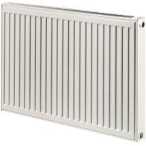 HENRAD – Radiateur eau chaude en acier Compact B type 33 – 600 x 700 mm – Puissance 1672 W – Garantie 10 ans