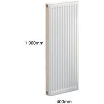 Chappee - Radiateur Eau-chaude 902W acier blanc horizontal 900x400x101mm 4 orifices (sans support) chauffage central Samba 22