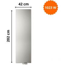 Vasco - Radiateur acier h. 202 x l. 42 cm Niva vertical N1L1 laqué