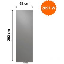 Vasco - Radiateur acier h. 202 x l. 62 cm Niva vertical N2L1 laqué