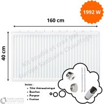 Stelrad - Radiateur Acier H.40 x L.160 cm 1992W T22