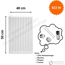 Stelrad - Radiateur Acier H.50 x L.40 cm 822W T33
