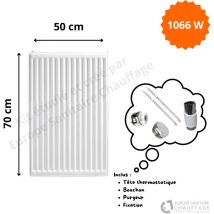 Stelrad - Radiateur Acier H.70 x L.50 cm 1066W T22