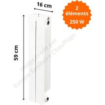 Global Radiatori - Radiateur aluminium horizontal vip 500 Hauteur 590 Puissance : 125 watts par élément Éléments 2 éléments