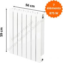 Global Radiatori - Radiateur aluminium horizontal vip 500 Hauteur 590 Puissance : 125 watts par élément Éléments 7 éléments