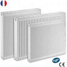 Radiateur eau chaude réversible Acier Blanc Type 22 Chauffage central DE DIETRICH Dimension - T22 HR L40xH30 398W