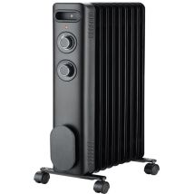 Radiateur bain d'huile 2000W noir – Puissance – Caractéristique radiateur – Surface d'action – Longueur – Largeur