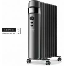 Taurus - Radiateur à bain d'huile connecté 2000w noir Alpatec - agadir connect 2000