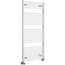 Aqualine - Radiateur de salle de bain orbit avec connexion latérale 600x1320 mm, blanc