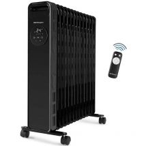 Orbegozo - rad 2510 - Radiateur à huile -, 3 puissances, minuterie, affichage led, poignée, télécommande, protection contre la surchauffe, 2500 w